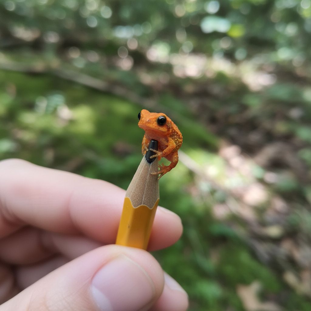 Esta adorable nueva especie de sapo calabaza cabe en la punta de un lápiz