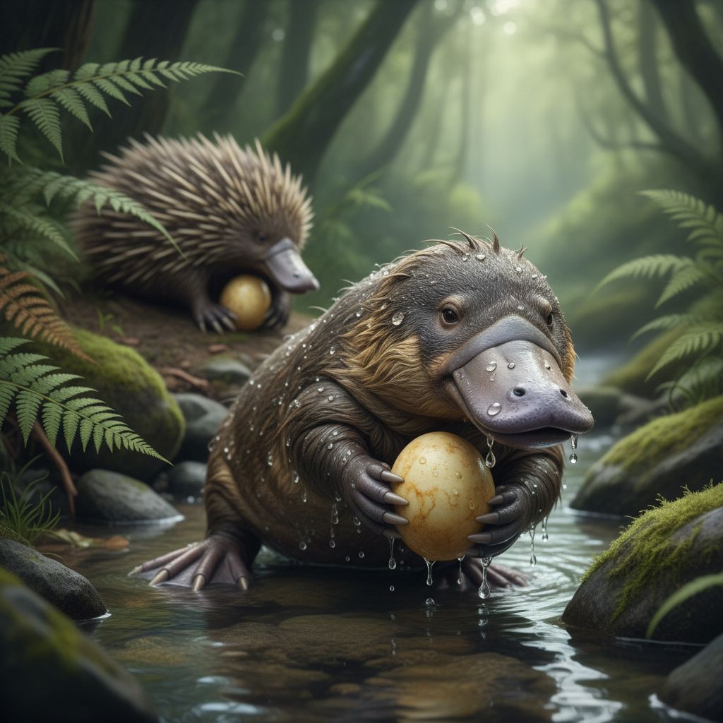 Los monotremas que ponen huevos, como el ornitorrinco, son las rarezas evolutivas del mundo de los mamíferos.