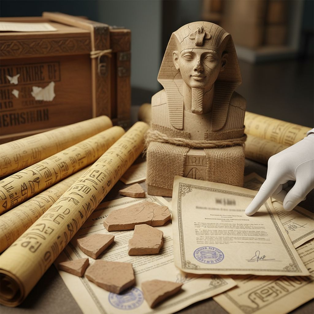 Cómo documentos falsificados llevaron a la devolución de una escultura egipcia de 3.500 años.