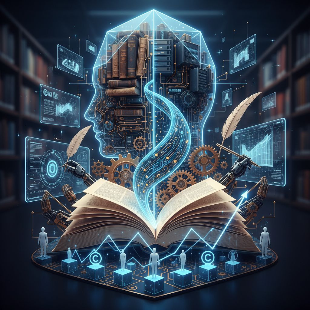 Escritura de Novela de Ficción y la ingeniería de la creatividad algorítmica (Fundamentos estructurales y dinámicas de mercado en la nueva era de la propiedad intelectual literaria)