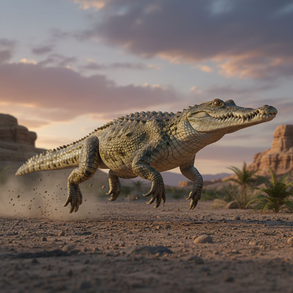 Este cocodrilo de 215 millones de años estaba hecho para correr, no para nadar.