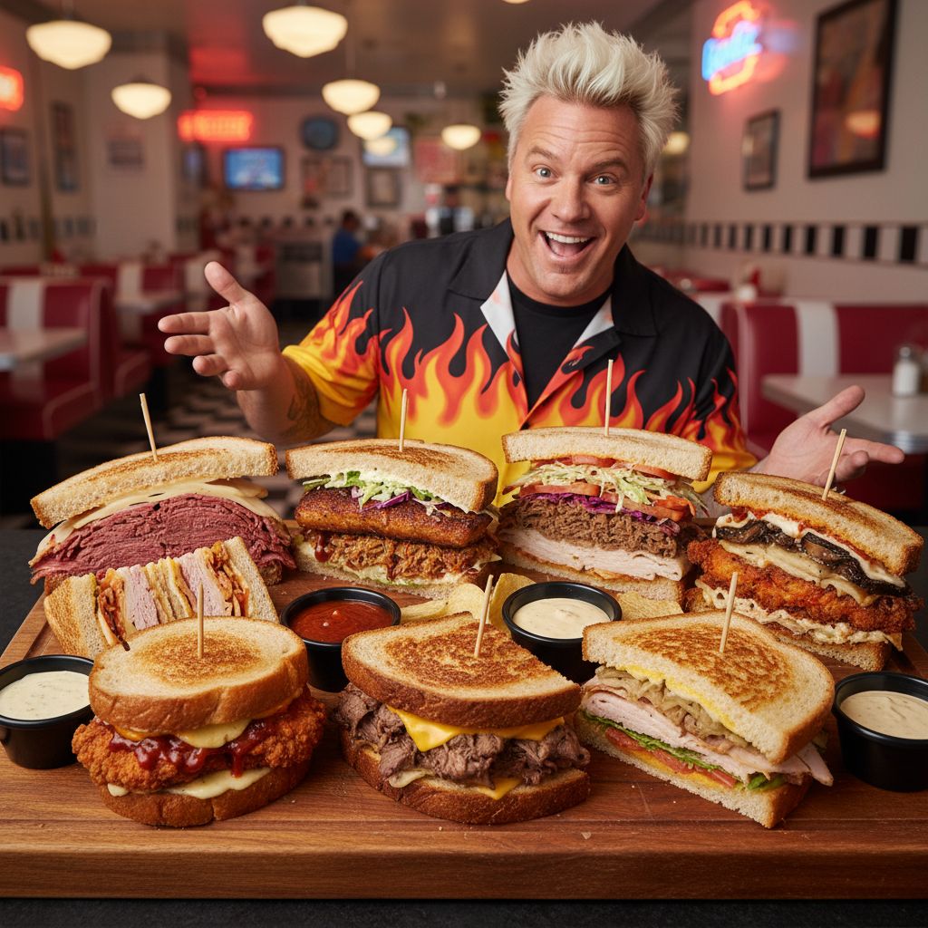 Las 8 mejores sandwicherías de Estados Unidos, según Guy Fieri.