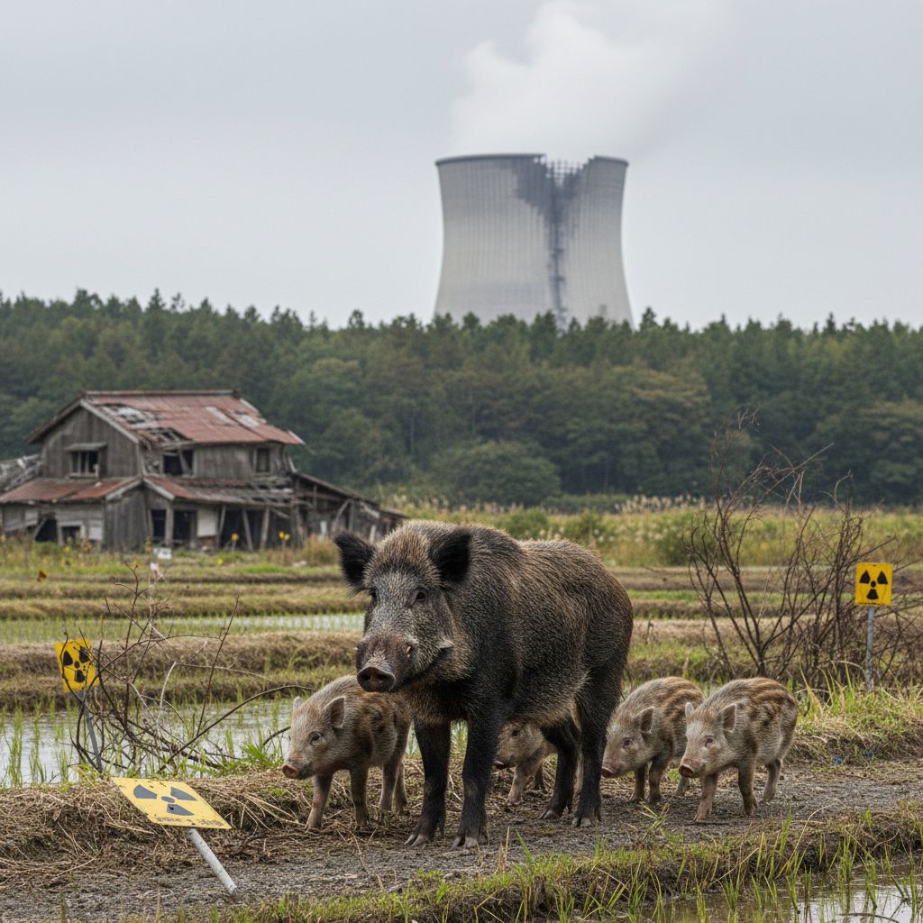 Los híbridos de cerdo y jabalí están evolucionando en Fukushima y reescribiendo lo que sabemos sobre la hibridación.