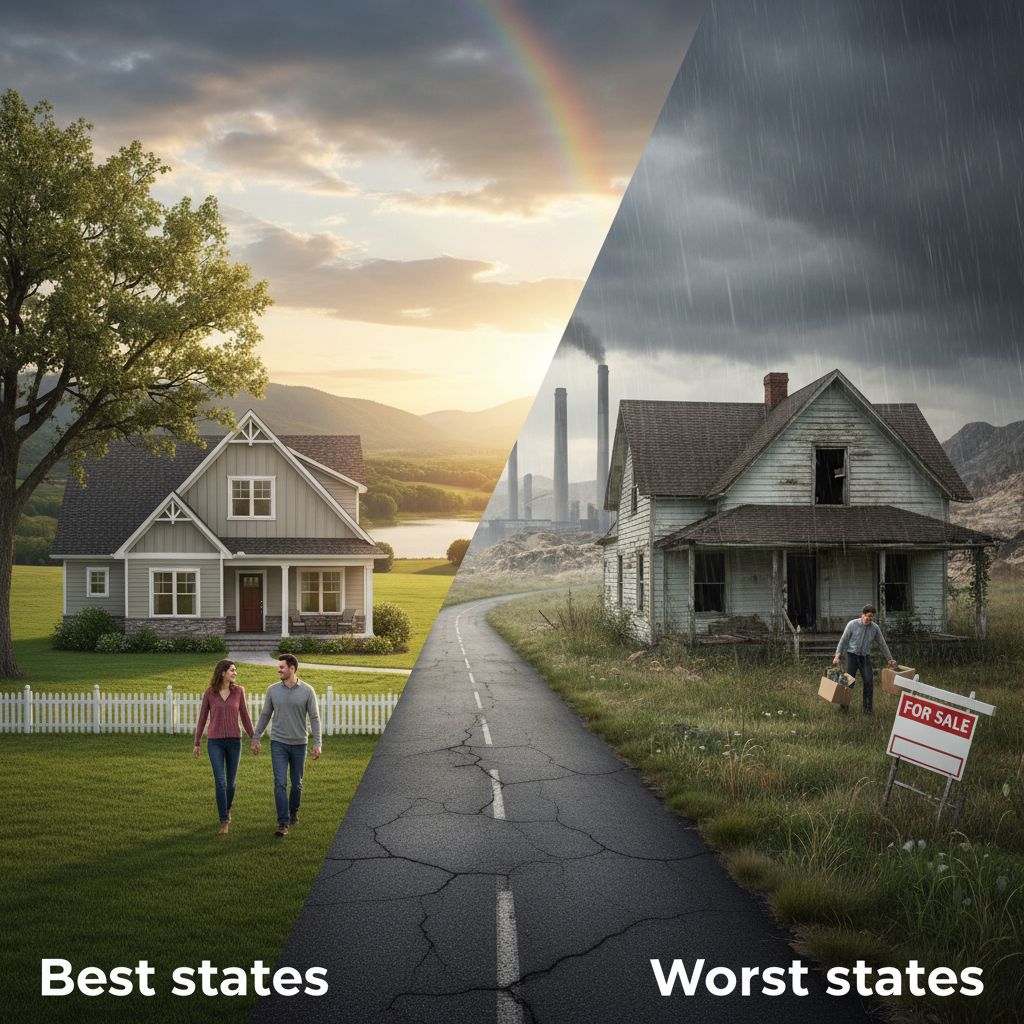 ¿Planea establecerse en 2026? Estos son los mejores y peores estados para los propietarios de viviendas.