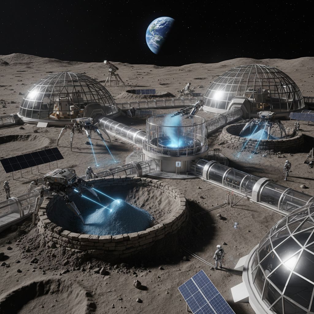 Cómo el polvo lunar artificial nos ayuda a construir las primeras bases lunares a largo plazo