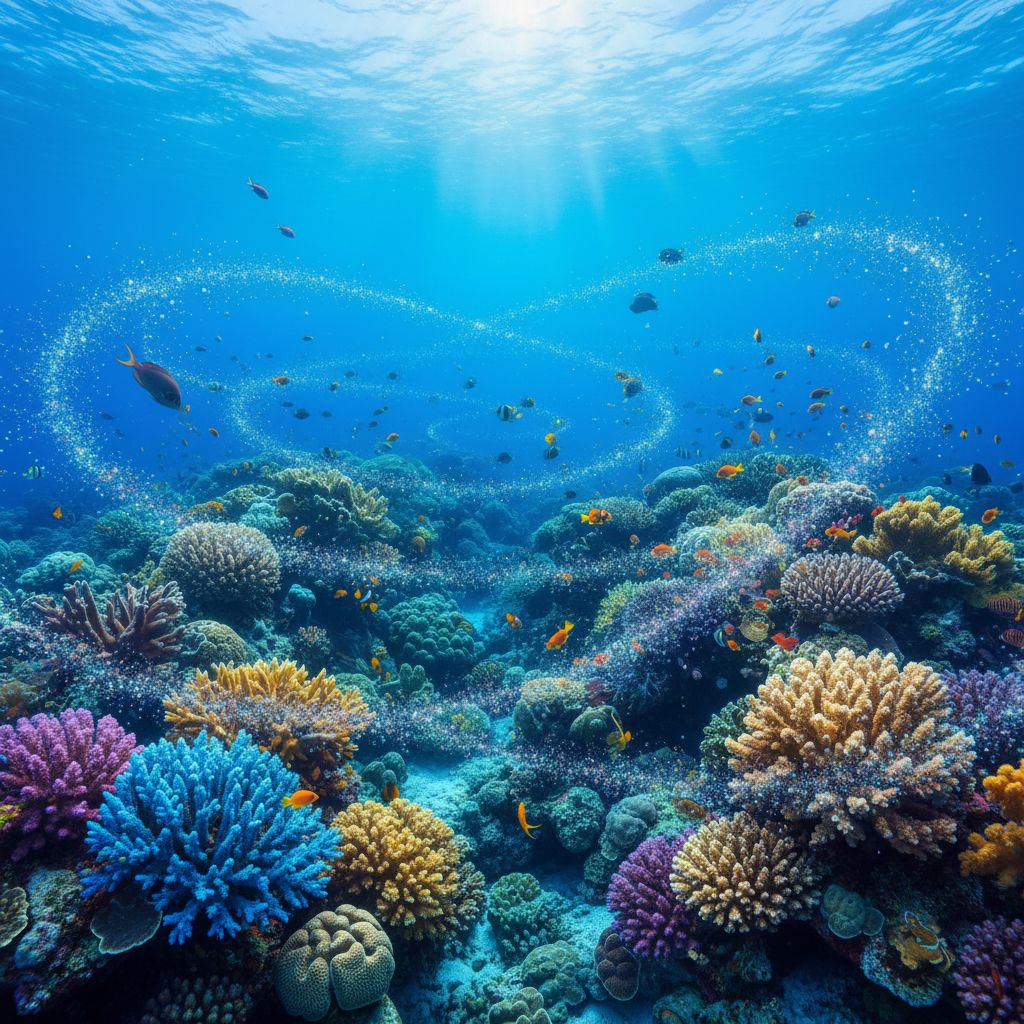 Los arrecifes de coral hacen más que construir hábitat: organizan la vida microbiana.
