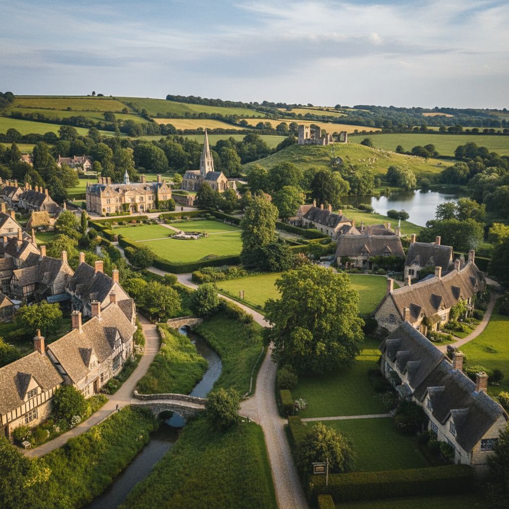 6 pueblos de la campiña inglesa sacados de un drama de época.