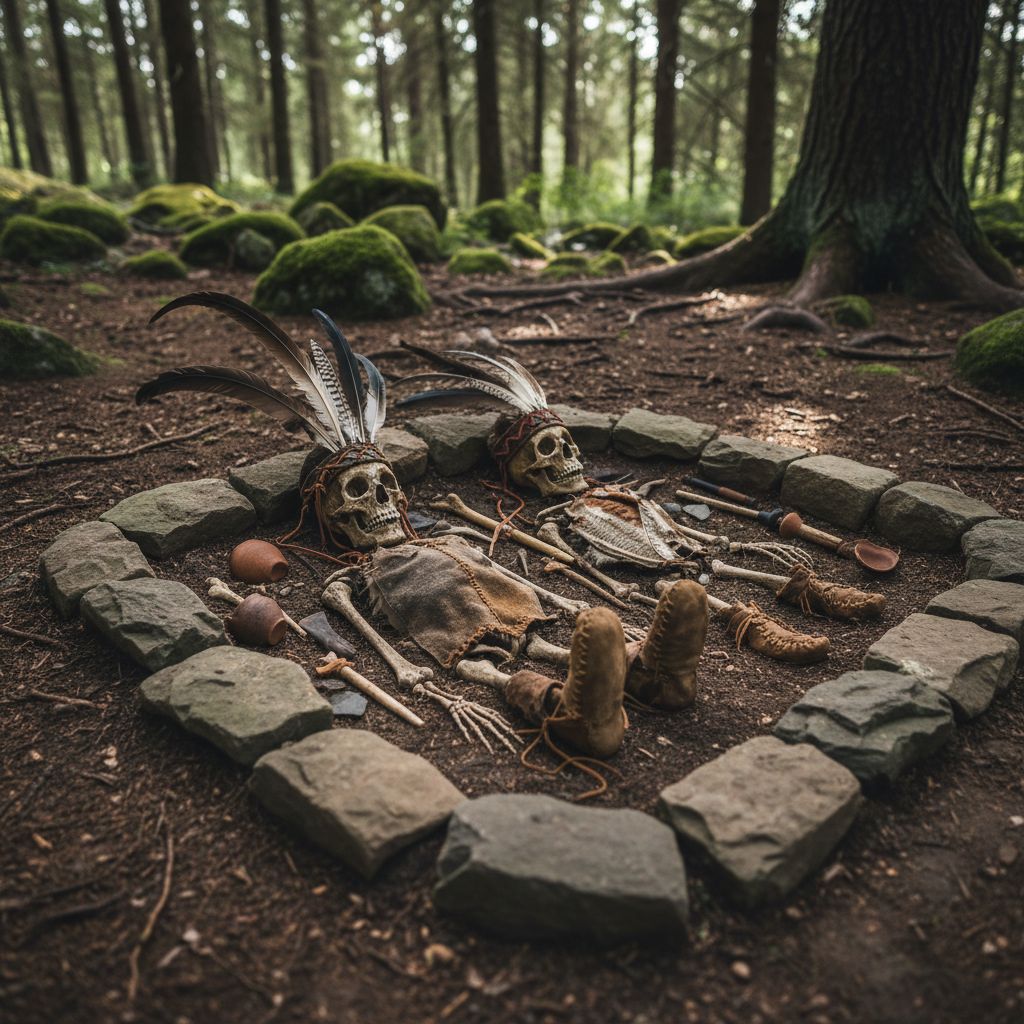 Tumbas de la Edad de Piedra en Suecia revelan difuntos vestidos con calzado de piel y tocados de plumas.