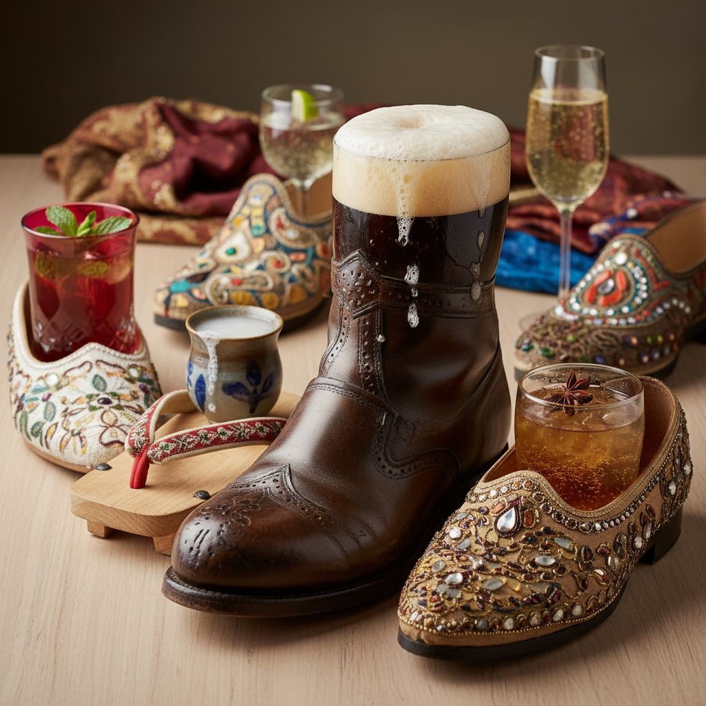 ¿Por qué diversas culturas beben alcohol en zapatos?