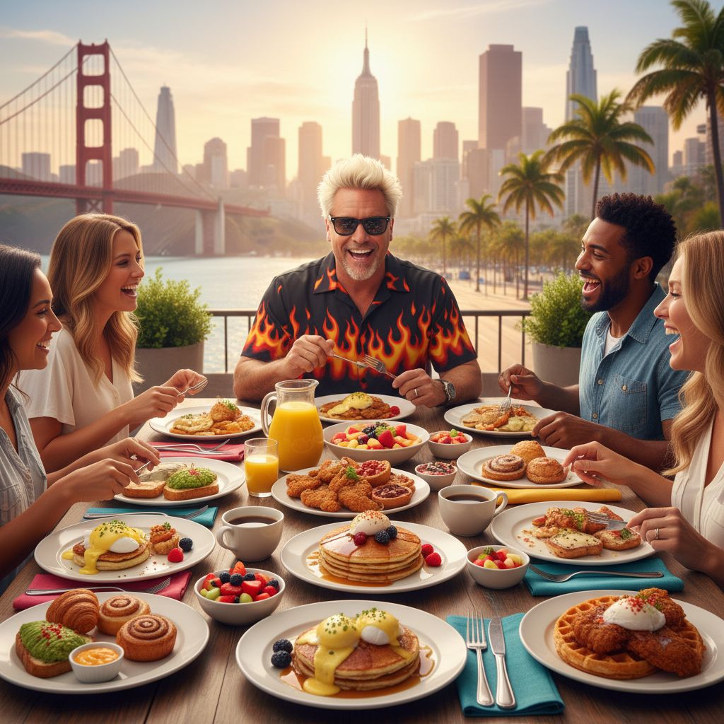 5 de los mejores lugares para el brunch en Estados Unidos, según Guy Fieri.